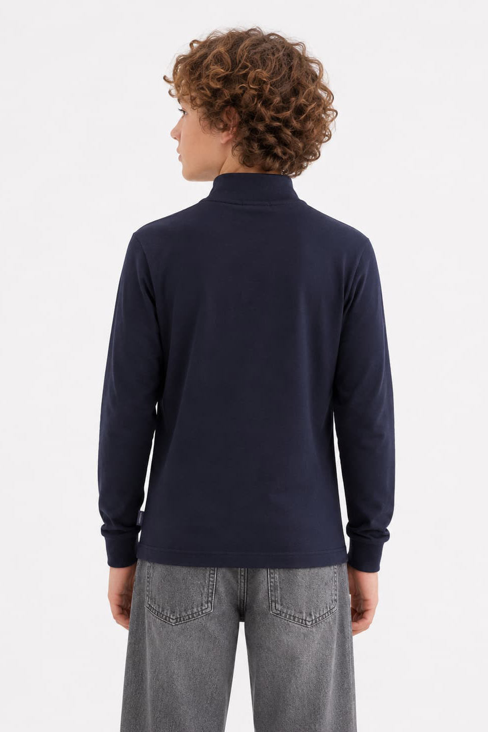 Shirt à col roulé manches longues - Navy