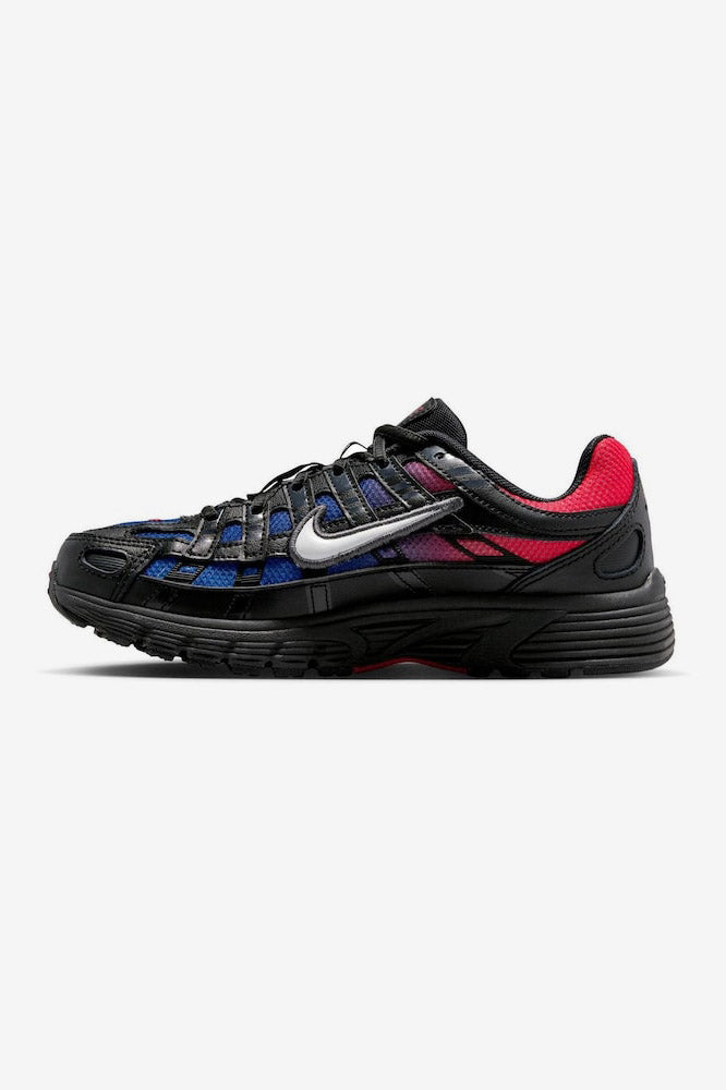 P-6000 Fade Sneaker - Black + Off White + Bright Crimson