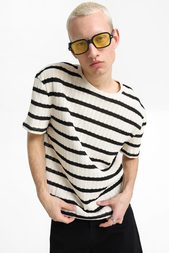 Häckel T-Shirt - Creme + Schwarz