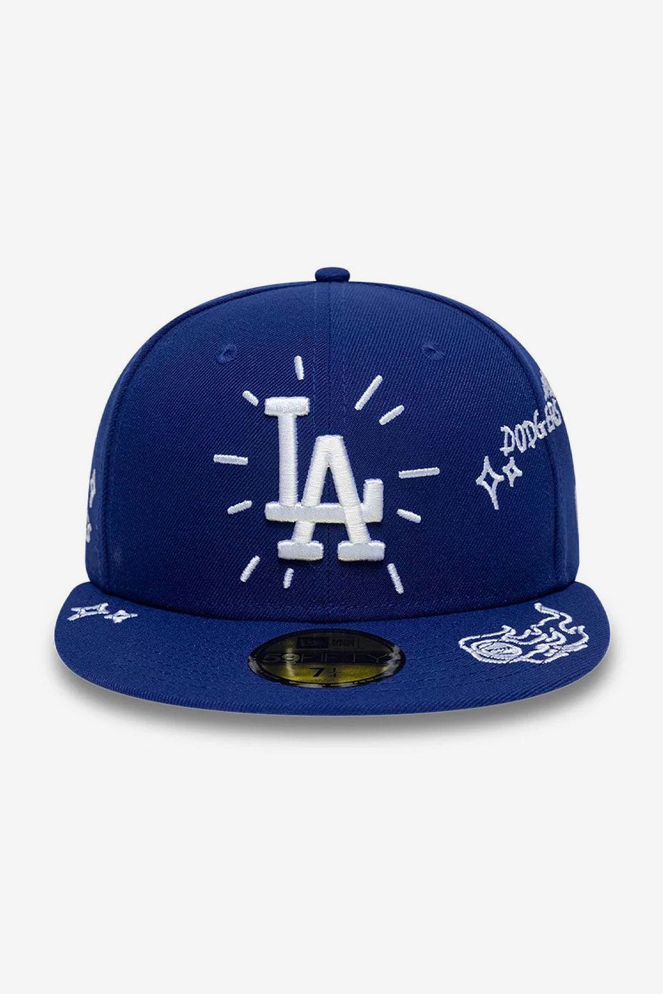 59fifty cap - Royal + White