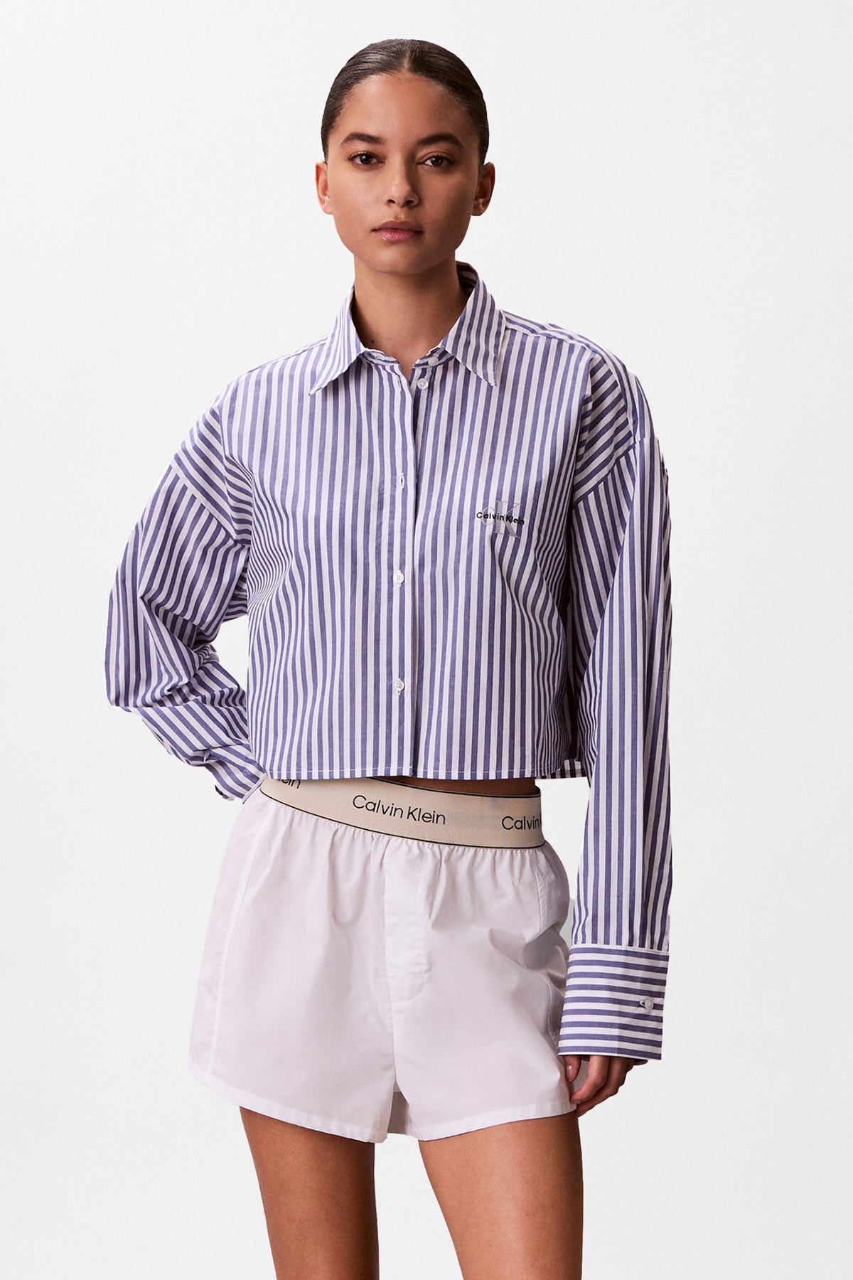 Stoffshorts - Classic White