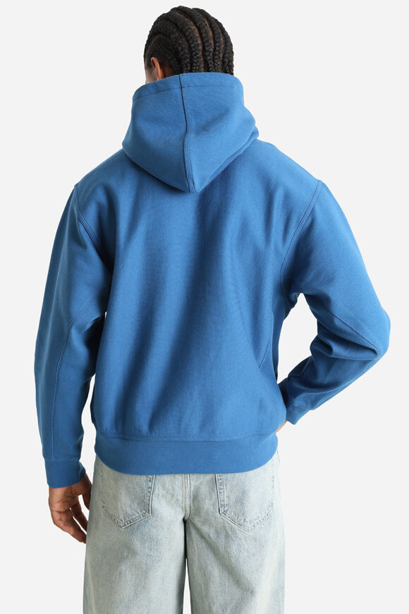 American Script Oversize Kapuzensweatshirt - Sodalite Blue