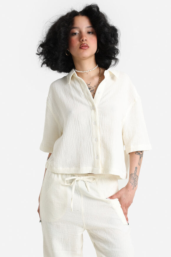 Camicia in mussola - ecru