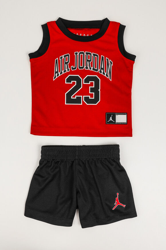 Air Mesh Baby-Set - Black + University Red