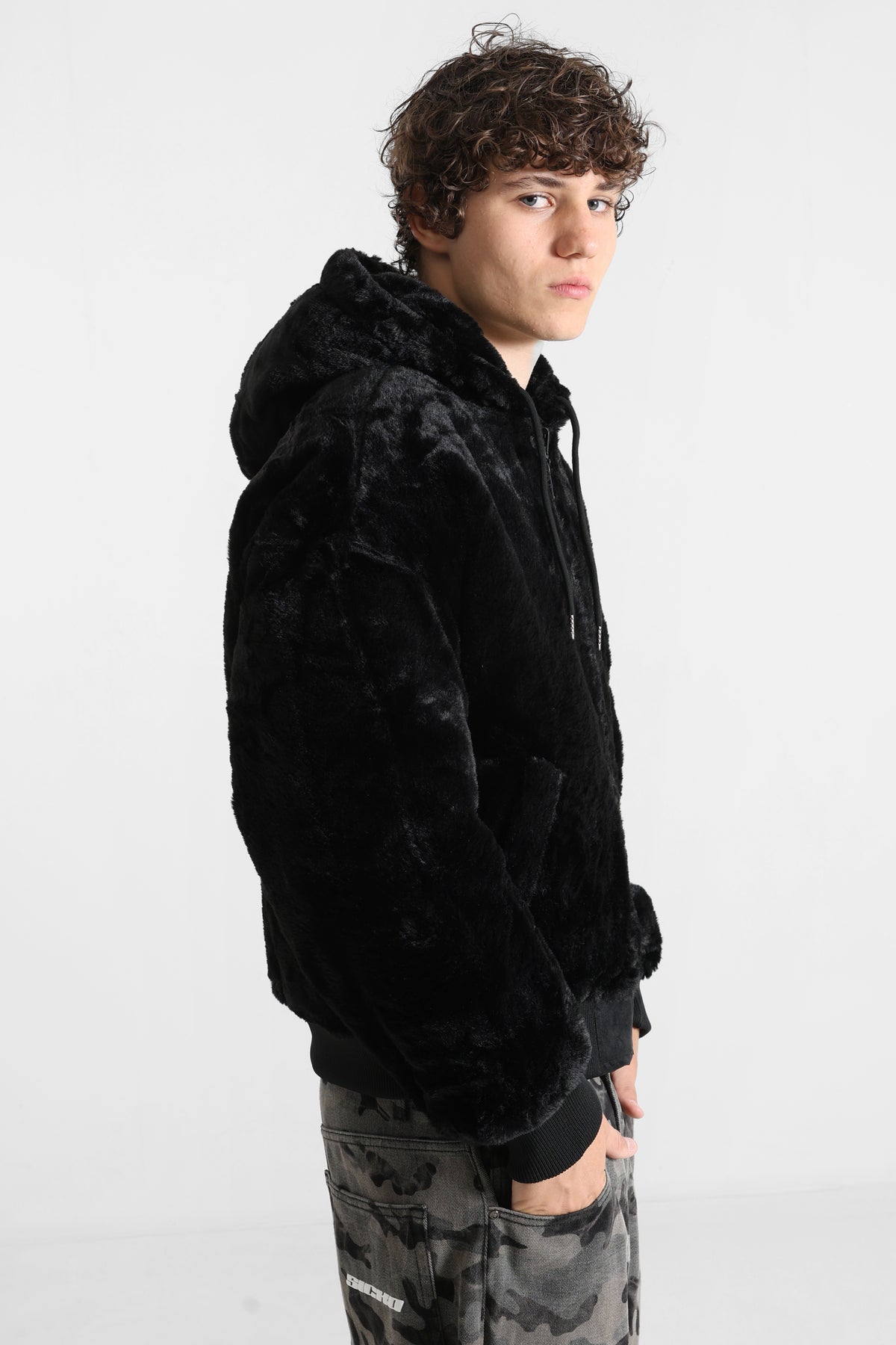 Wende-Bomberjacke - Black