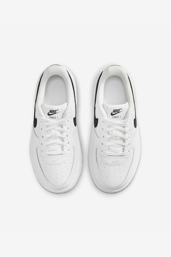 Force 1 Kids Sneaker - White + Black