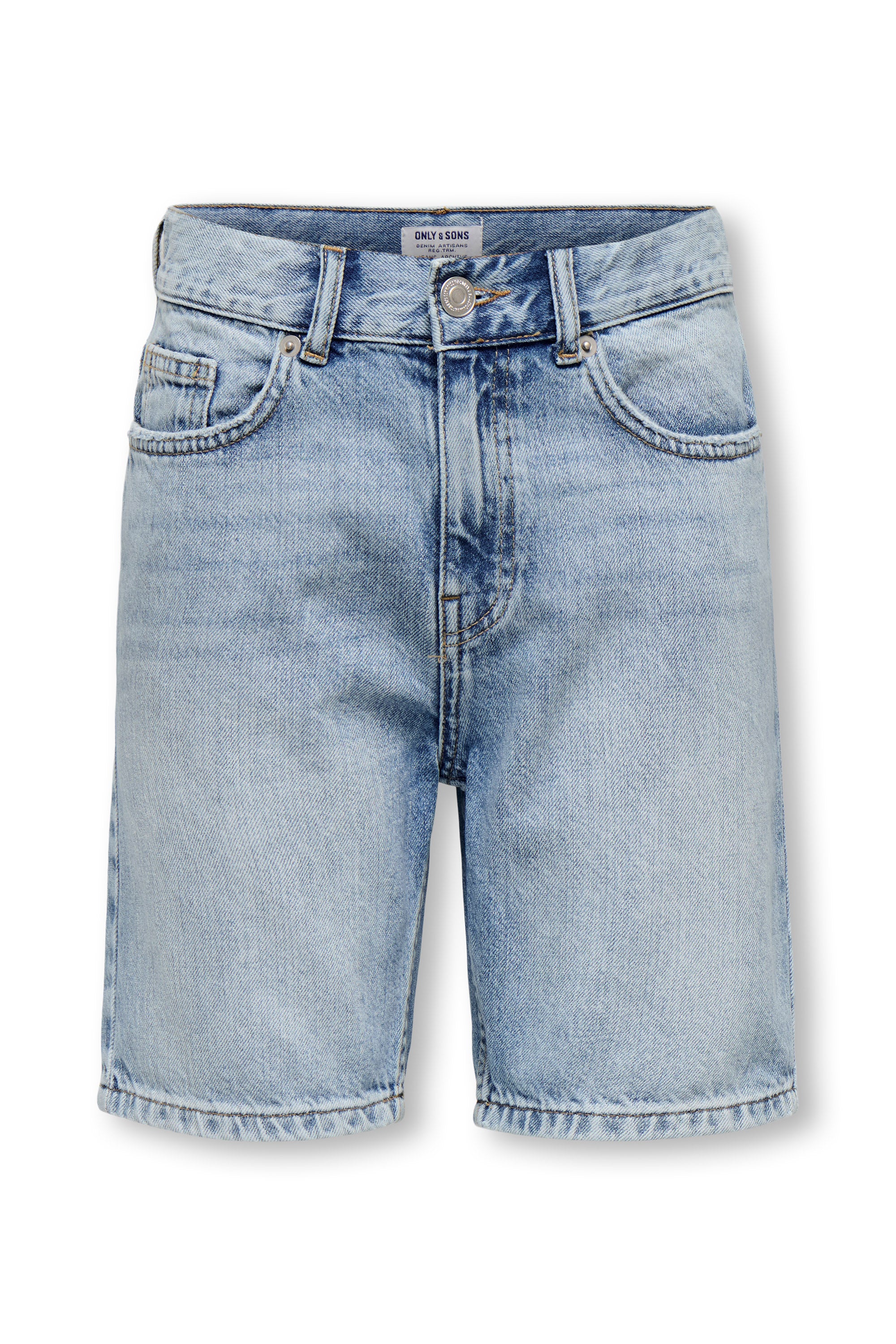 OSJEDGE Jeansshorts - Light Blue Denim