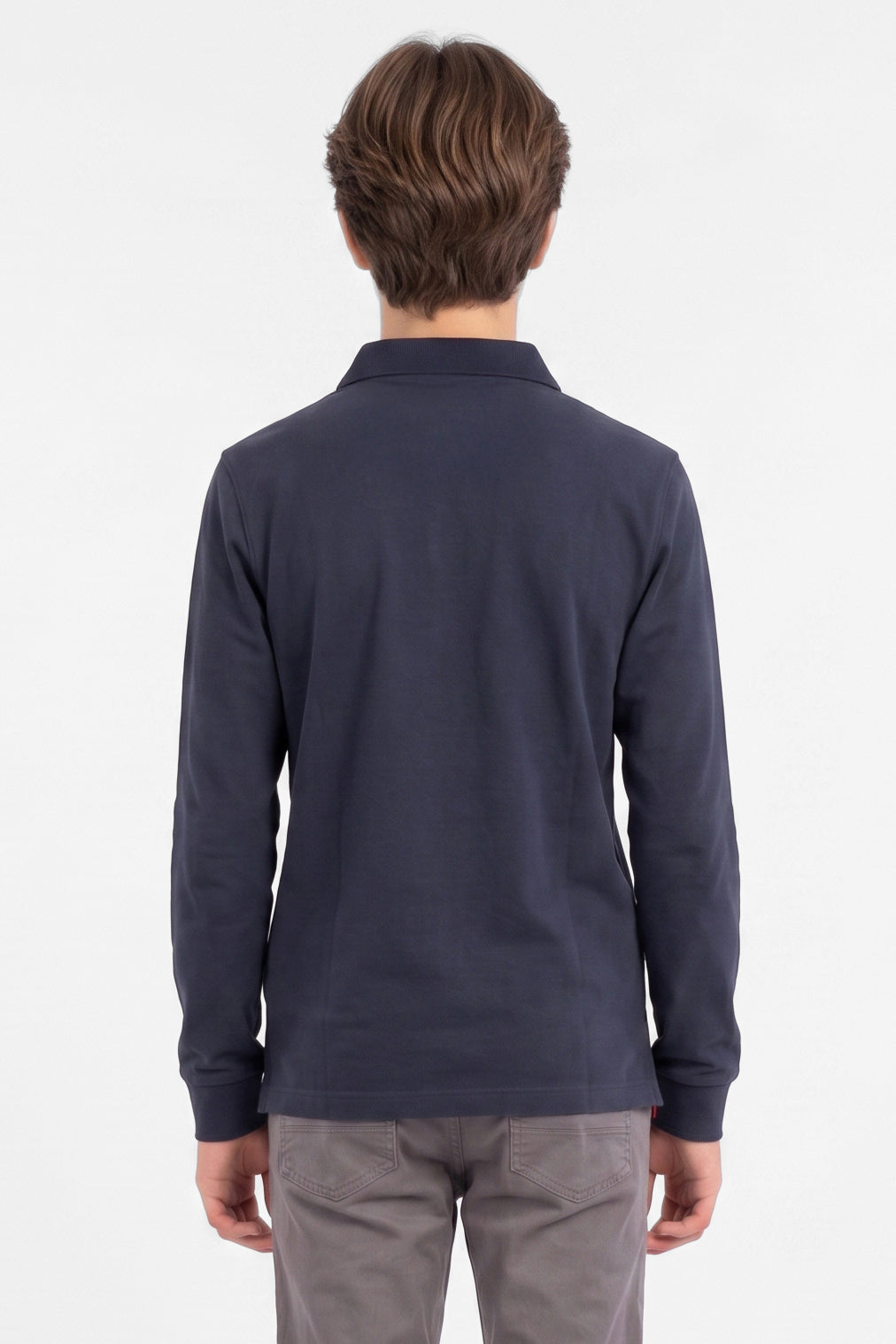 Clif shirt manches longues - Navy + Red