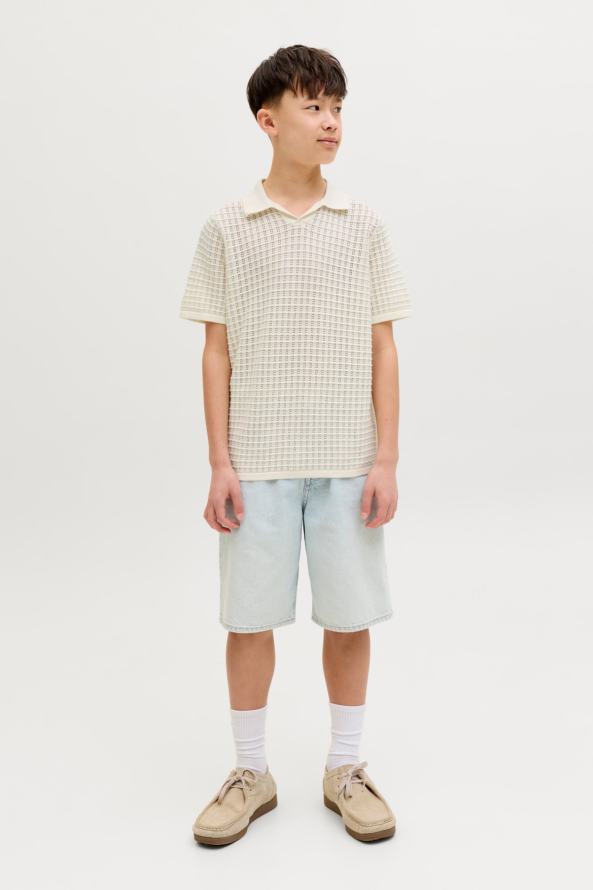 JORNANTUCKET Strick Poloshirt - Sea Salt
