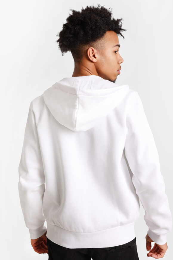 Kapuzensweatjacke - Weiss