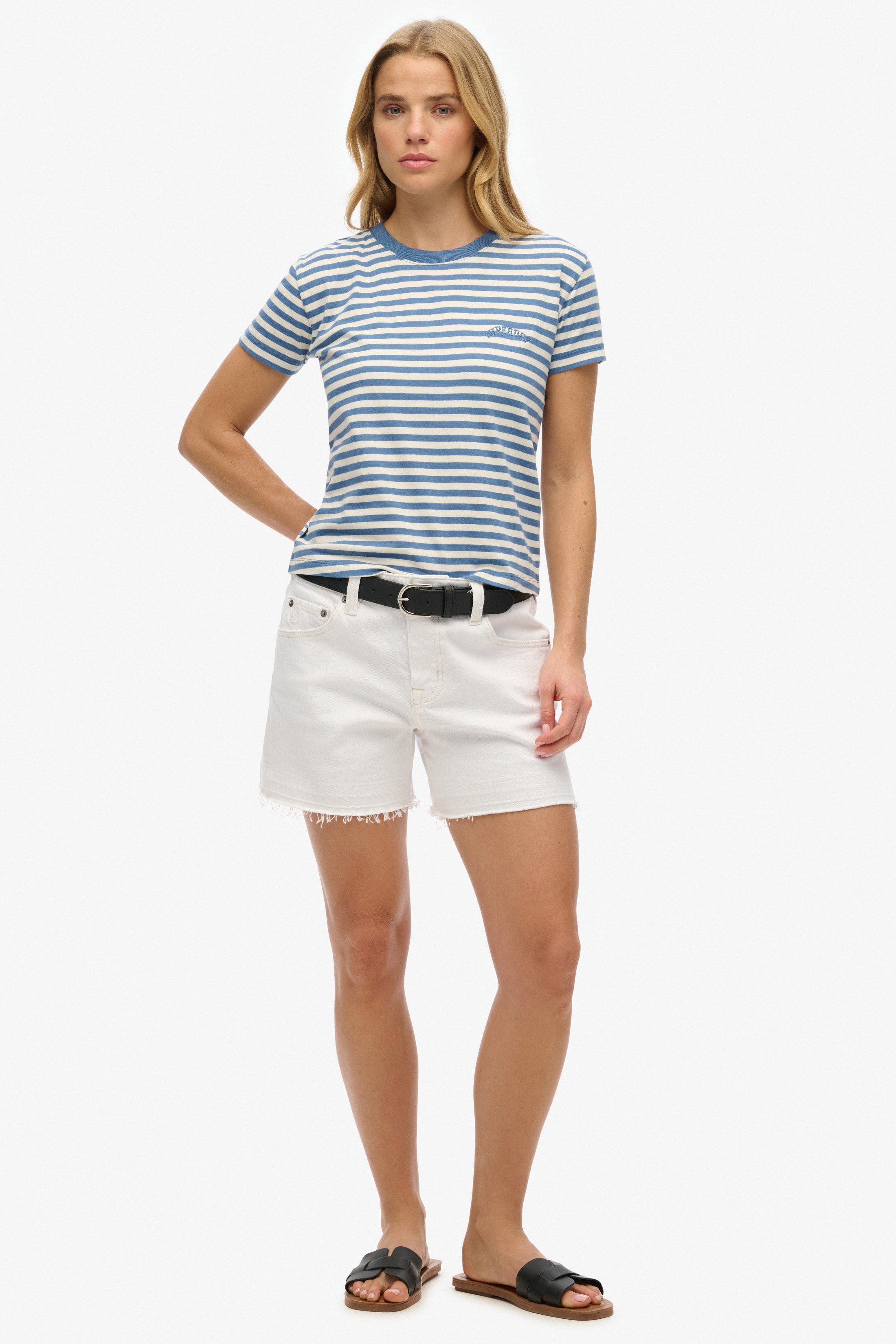 T-Shirt - Tidal Blue Stripe