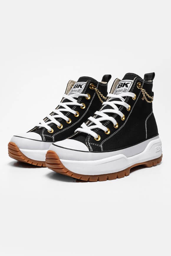 Kaya Fly sneakers plateau - Black + White