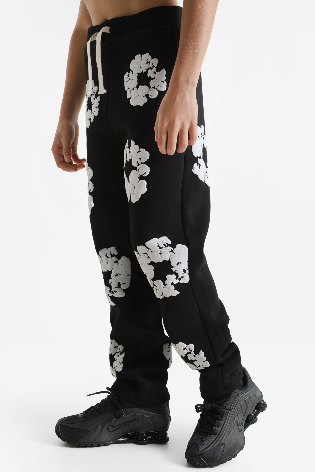 Pantalon en sweat - Black + White
