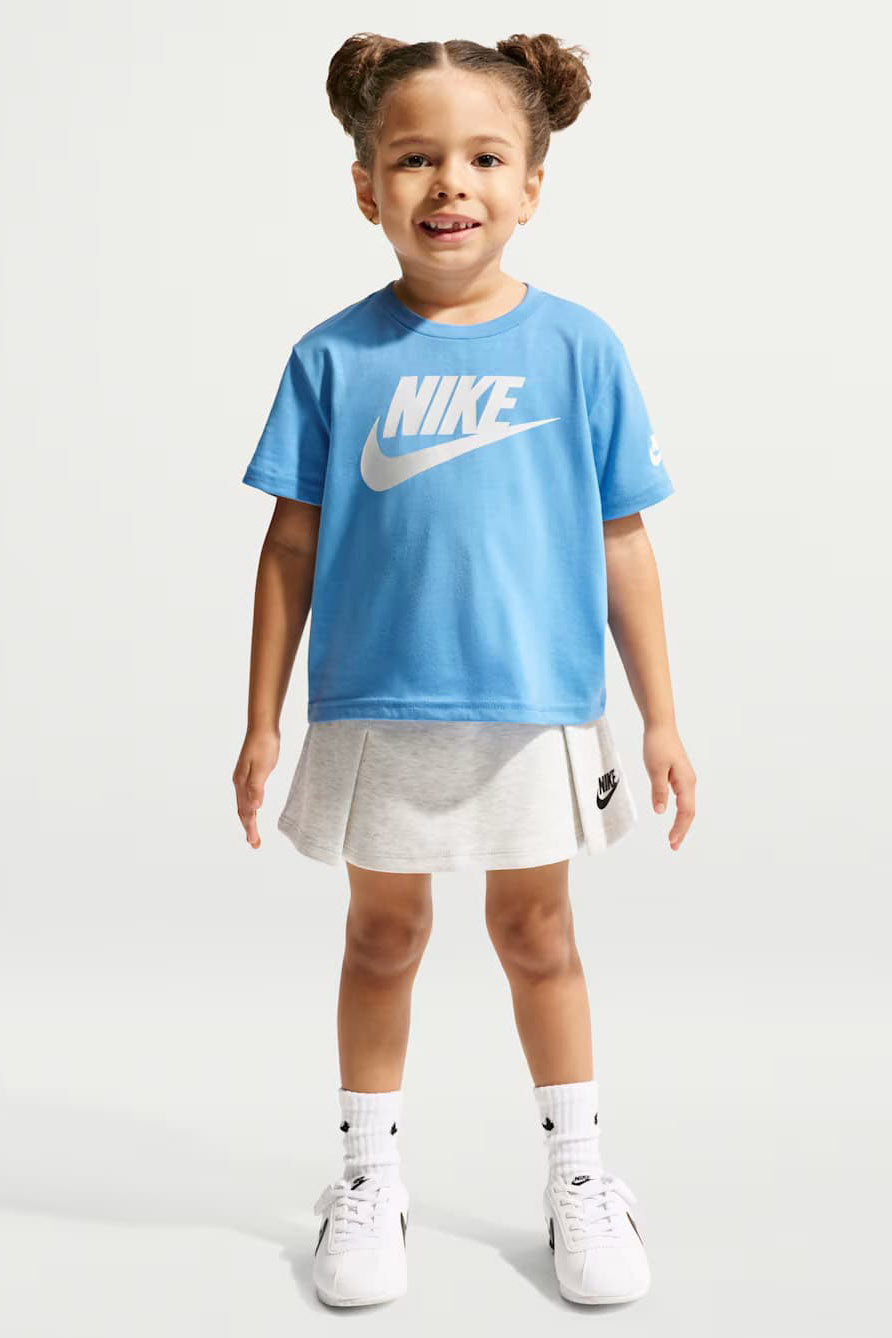 Kids T-Shirt - University Blue + White