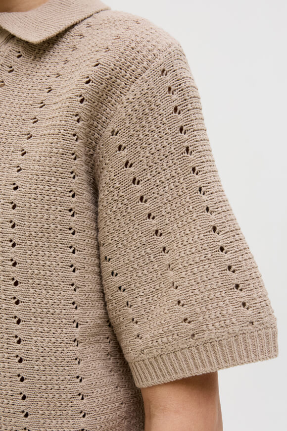 JORPAROS polo en tricot - Safari