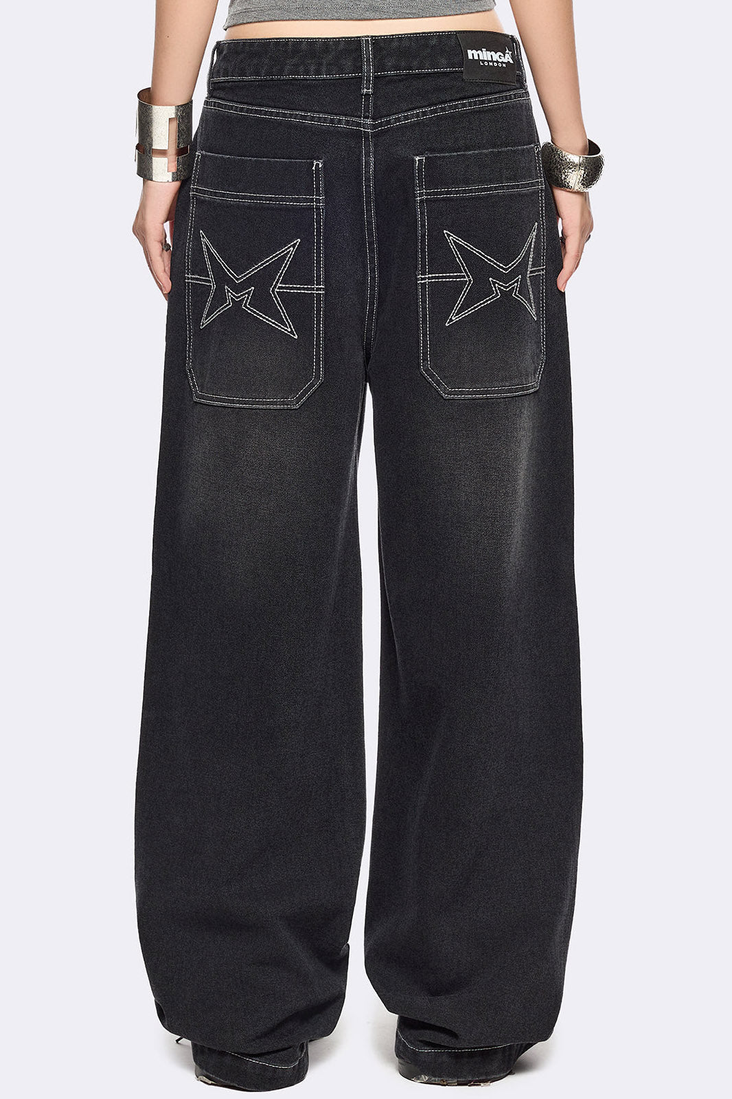 Paranoia Baggy Jeans - Black Washed