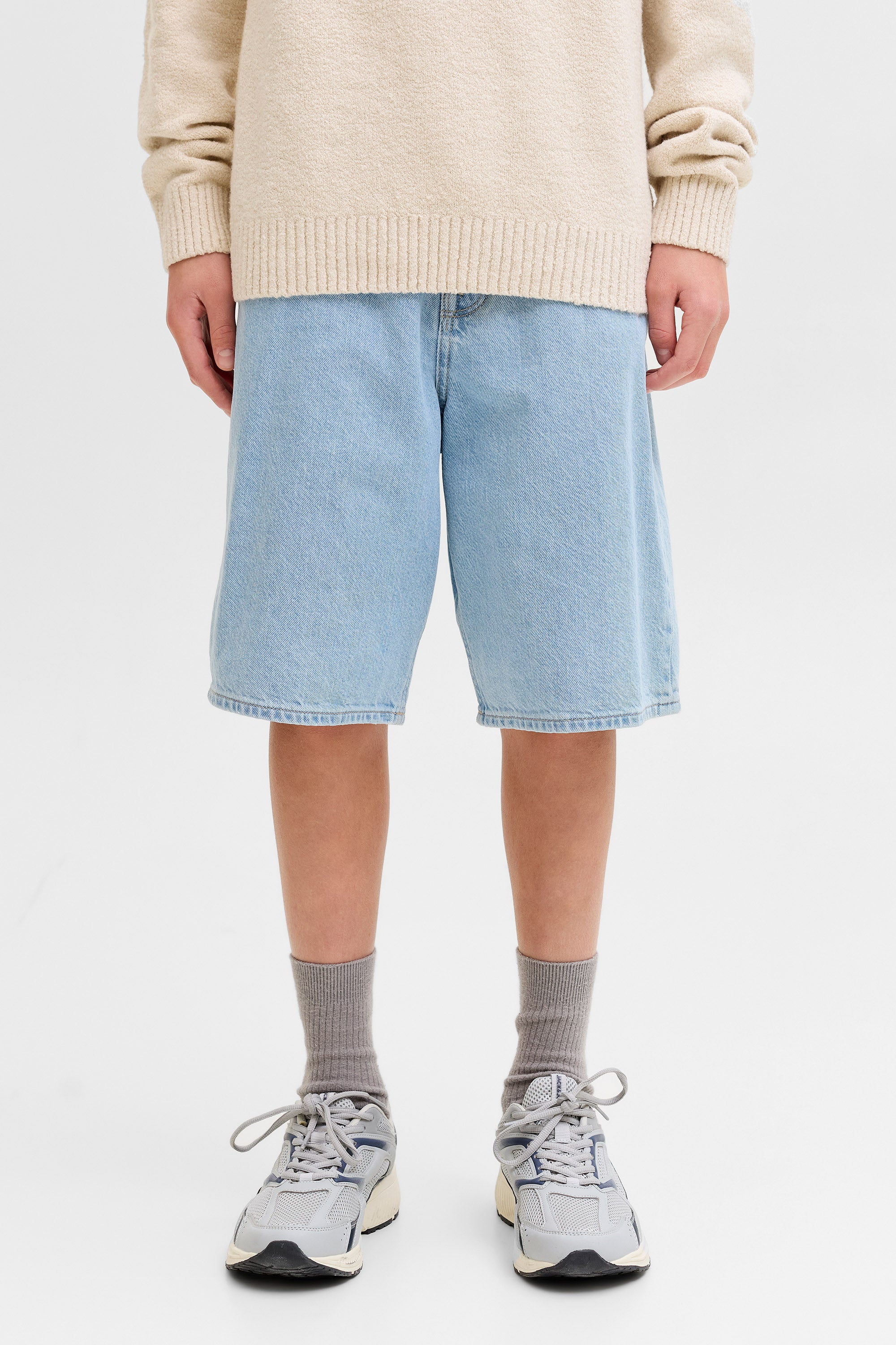 JJIALEX Baggy Fit Jeansshorts - Blue Denim