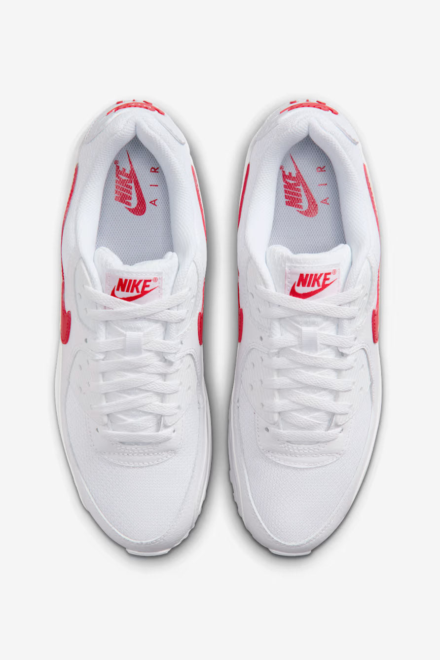 Air Max 90 Sneaker - White + University Red