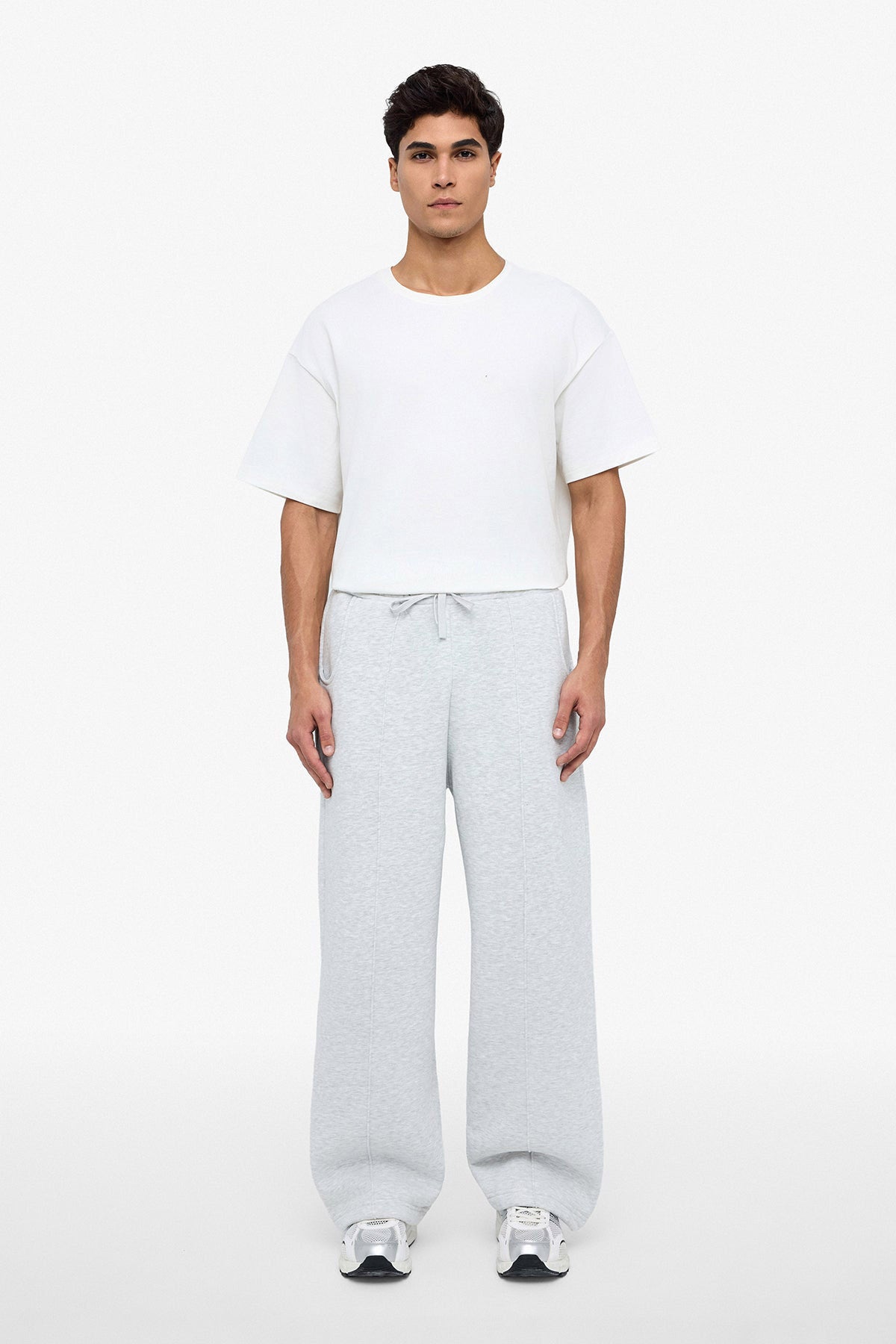 Puff Coeur Sweathose - Light Grey Heather