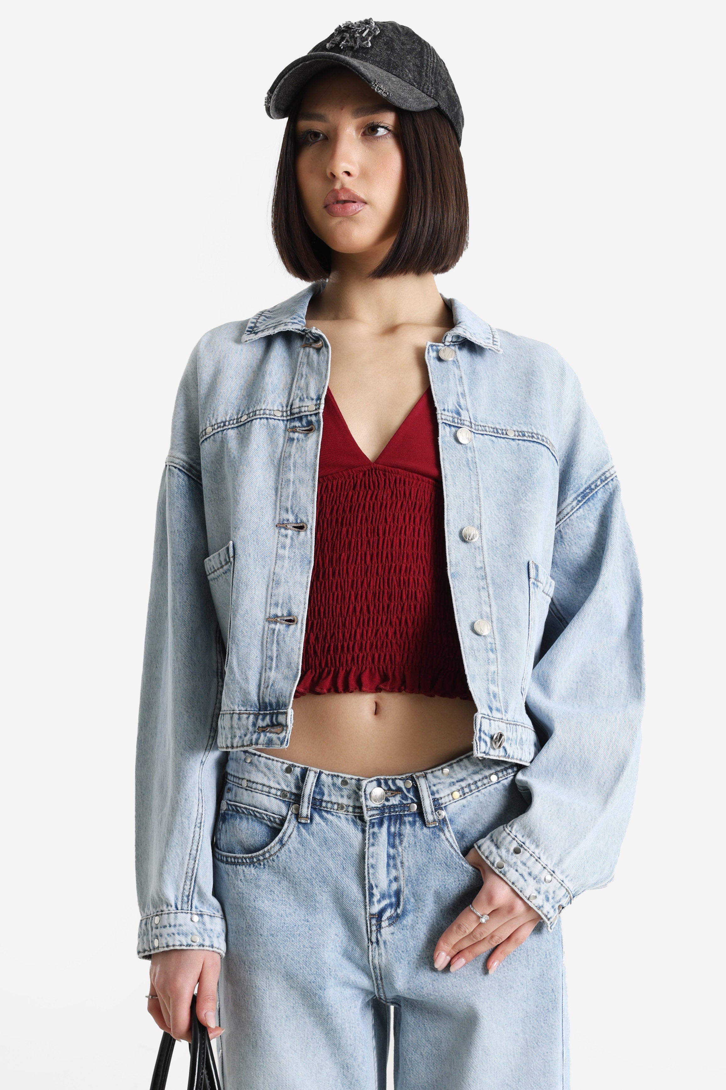 Jeansjacke - Hellblau