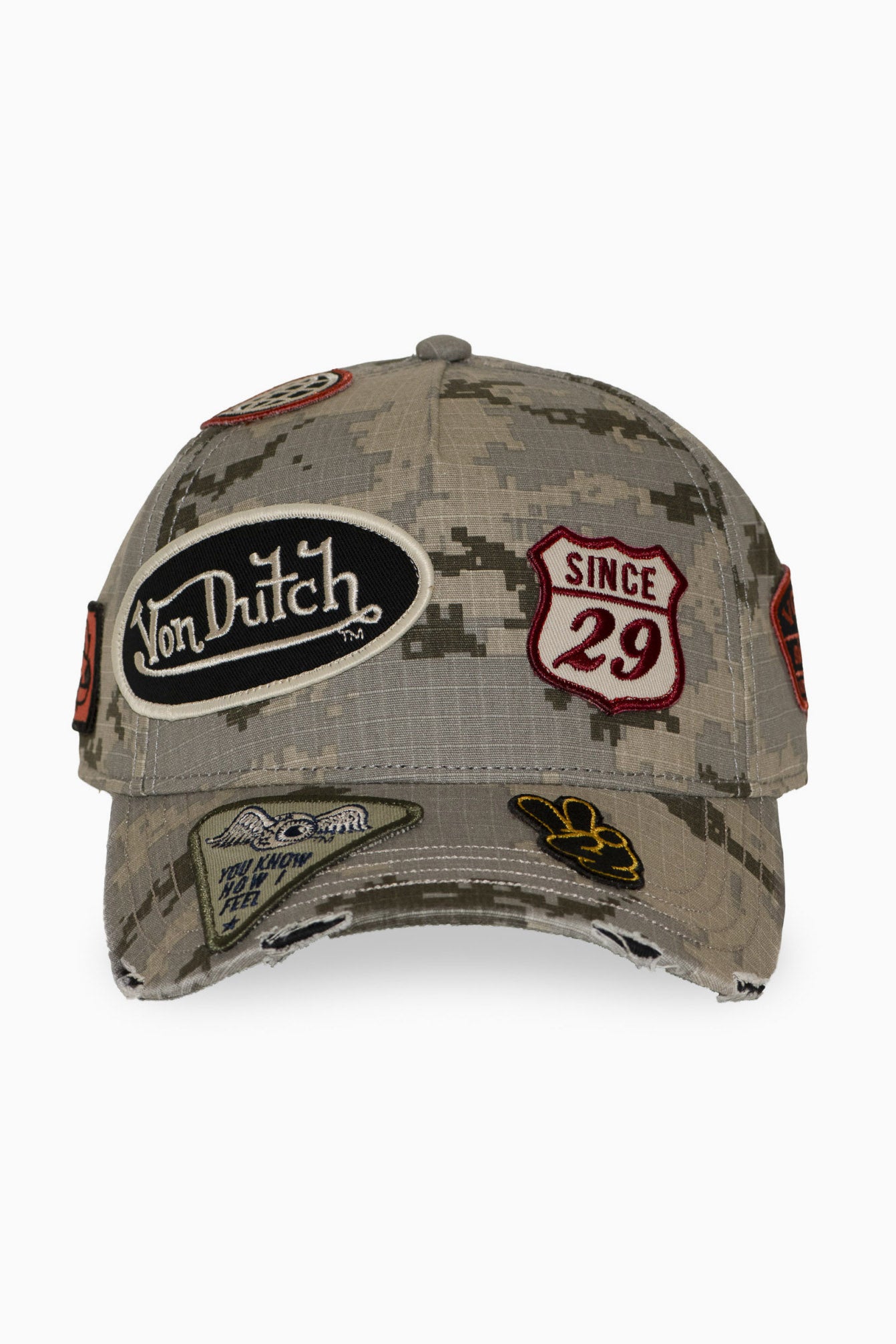Snapback Cap - Sand Camouflage