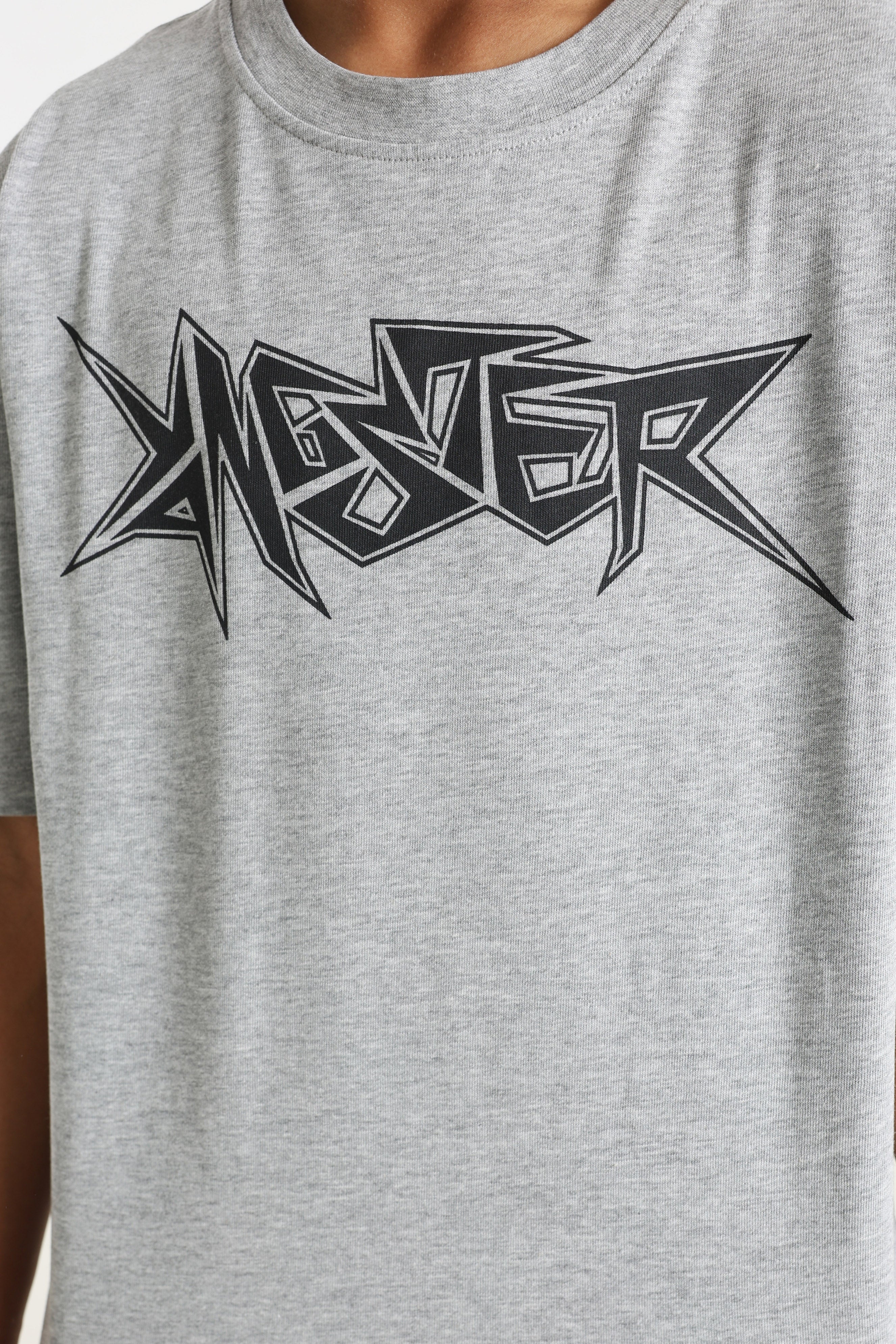 T-Shirt - Grau meliert
