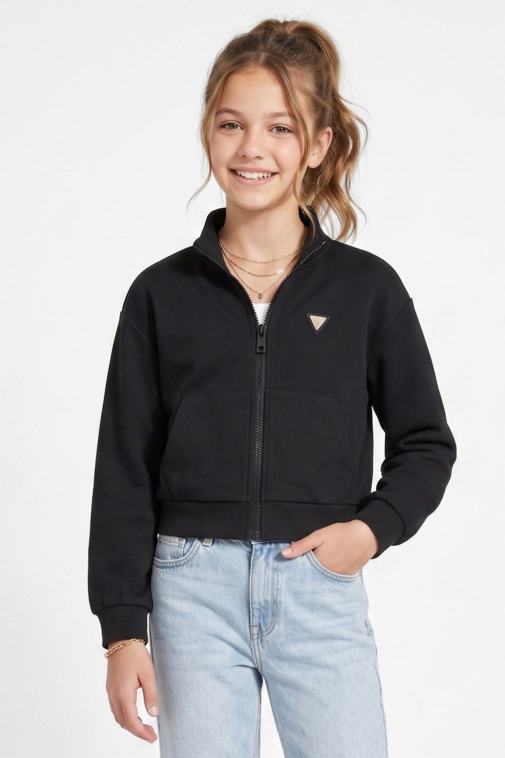 Sweatjacke - Jet Black