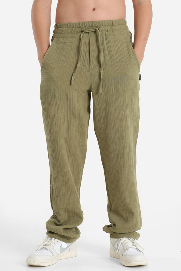 Pantalon en mousseline - Olive