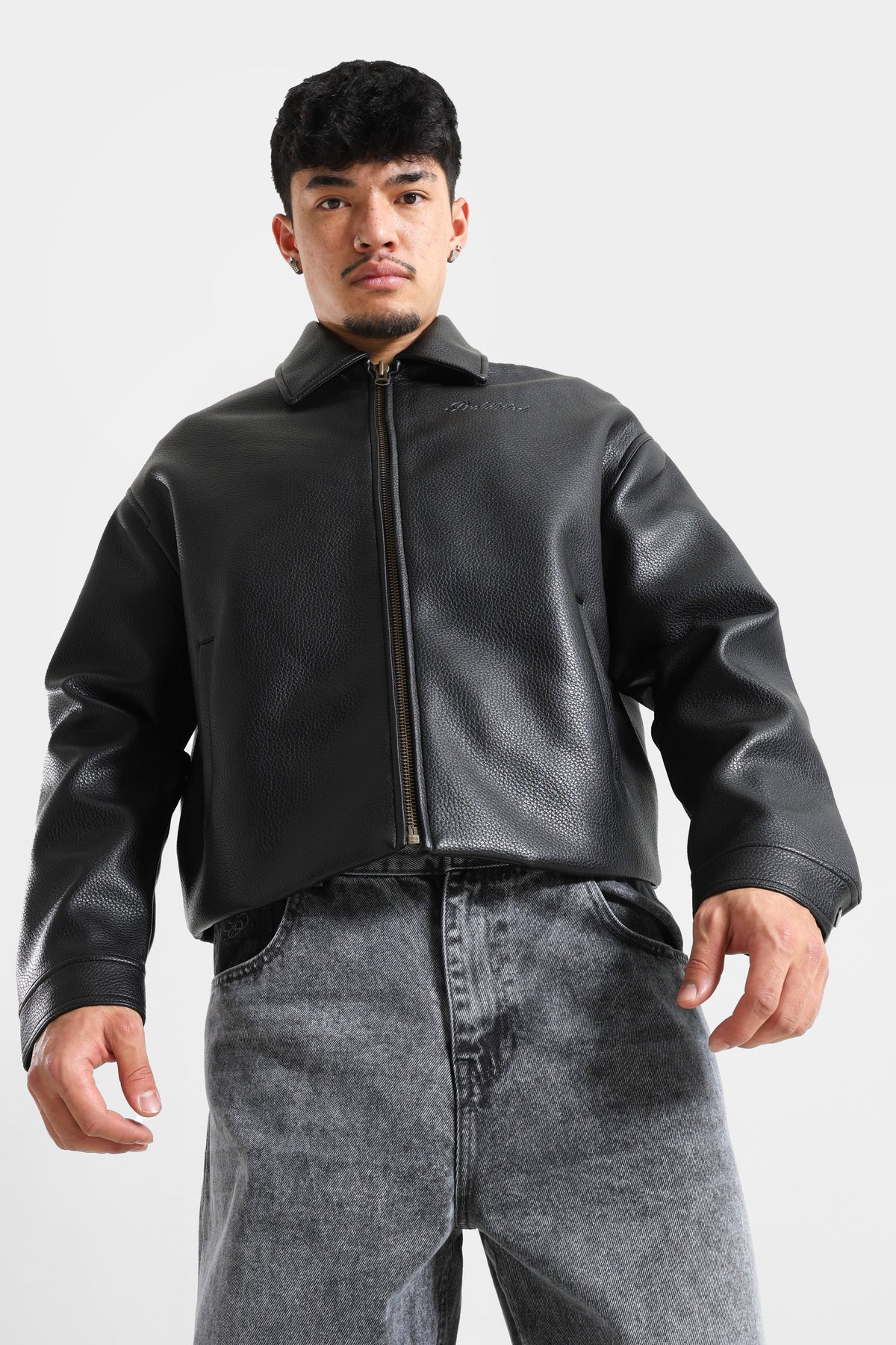 Giacca in ecopelle - Black