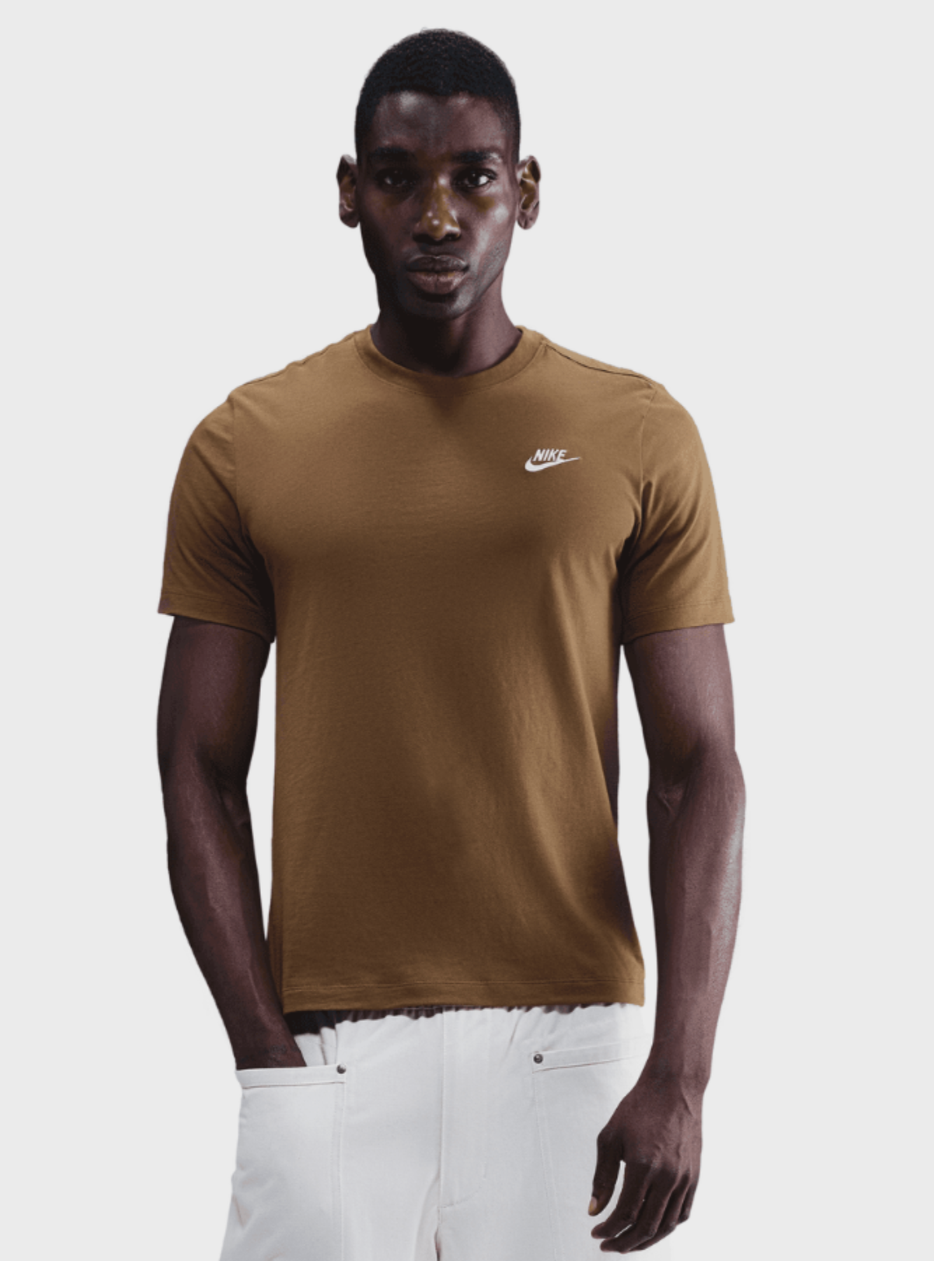 T-shirt Sportswear Club - Mosswood Brown