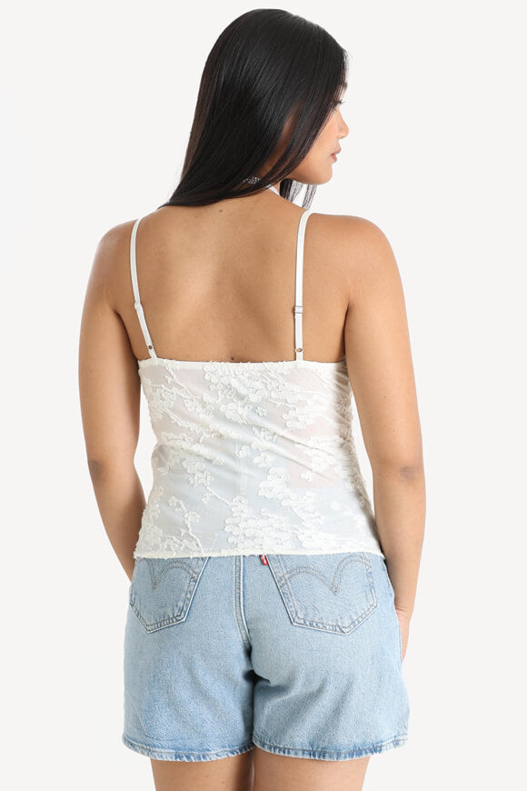 Top con cinturino - Offwhite