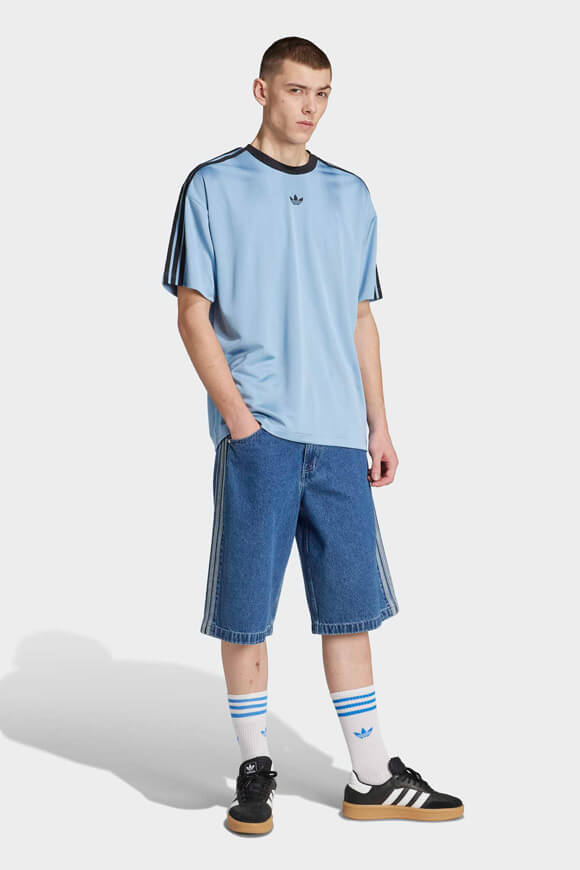 Jacquard Jersey T-Shirt - Ash Blue