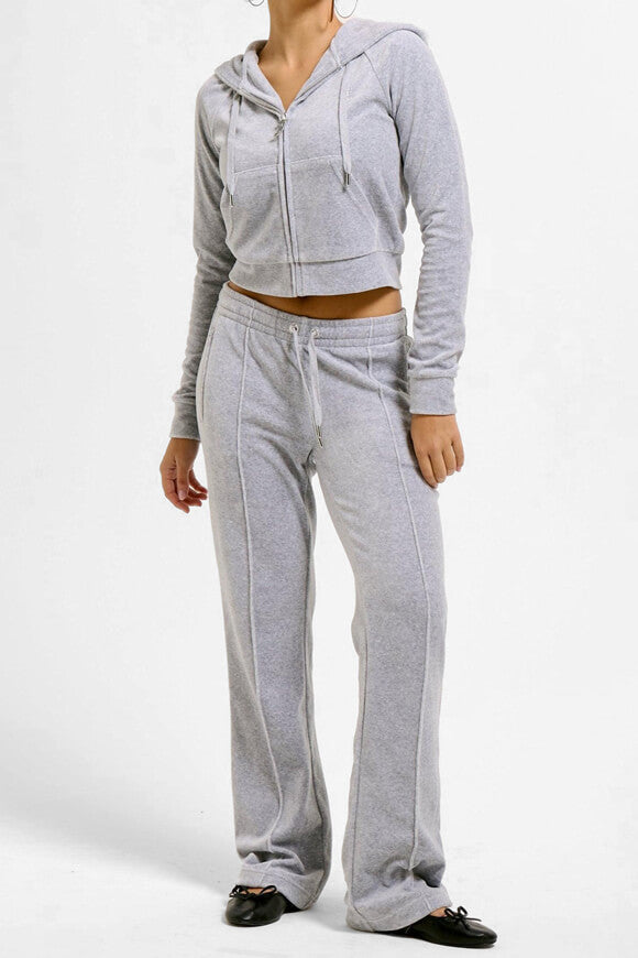 Tina velvet pants - Silver Marl