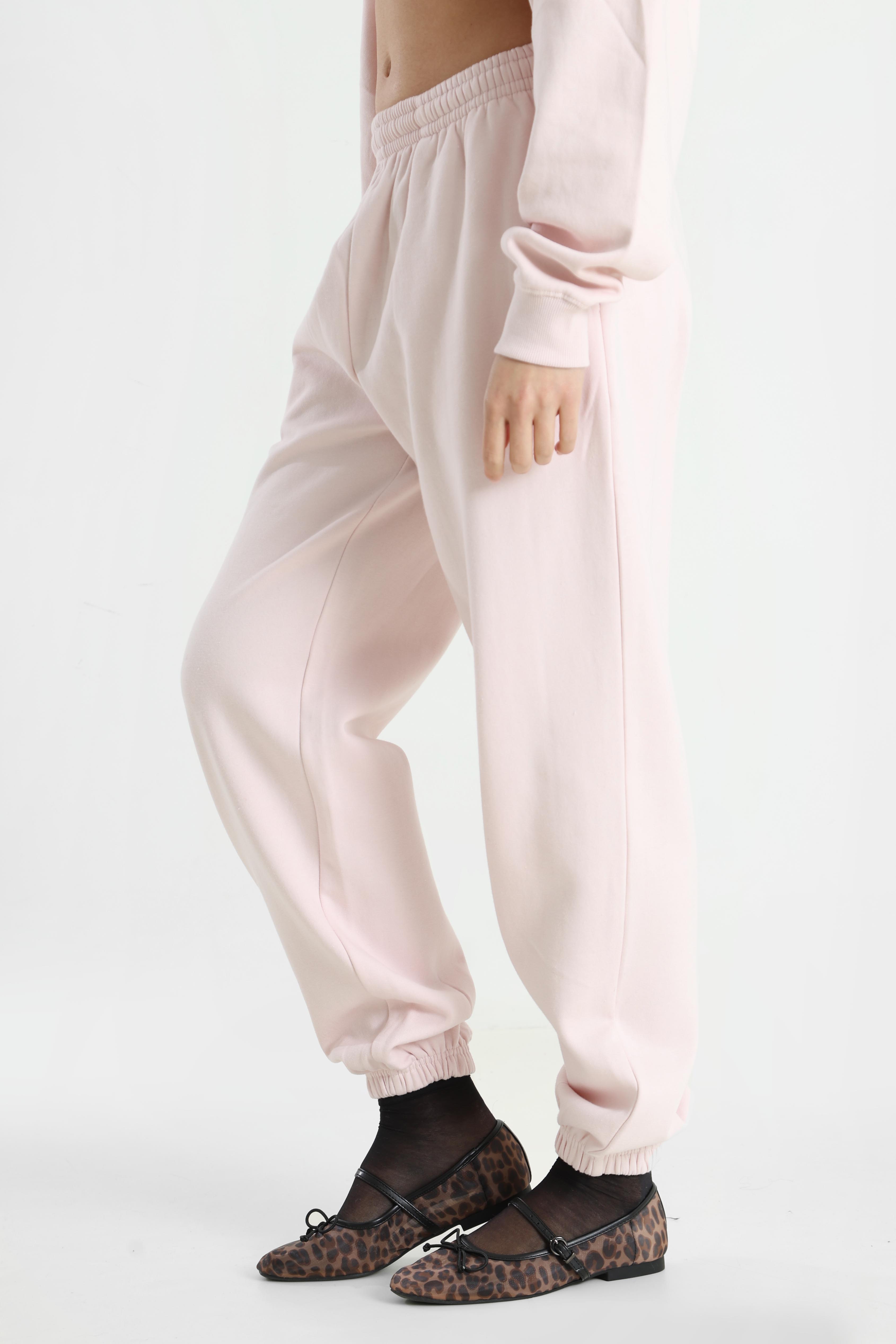 Pantalon sweat - rose clair