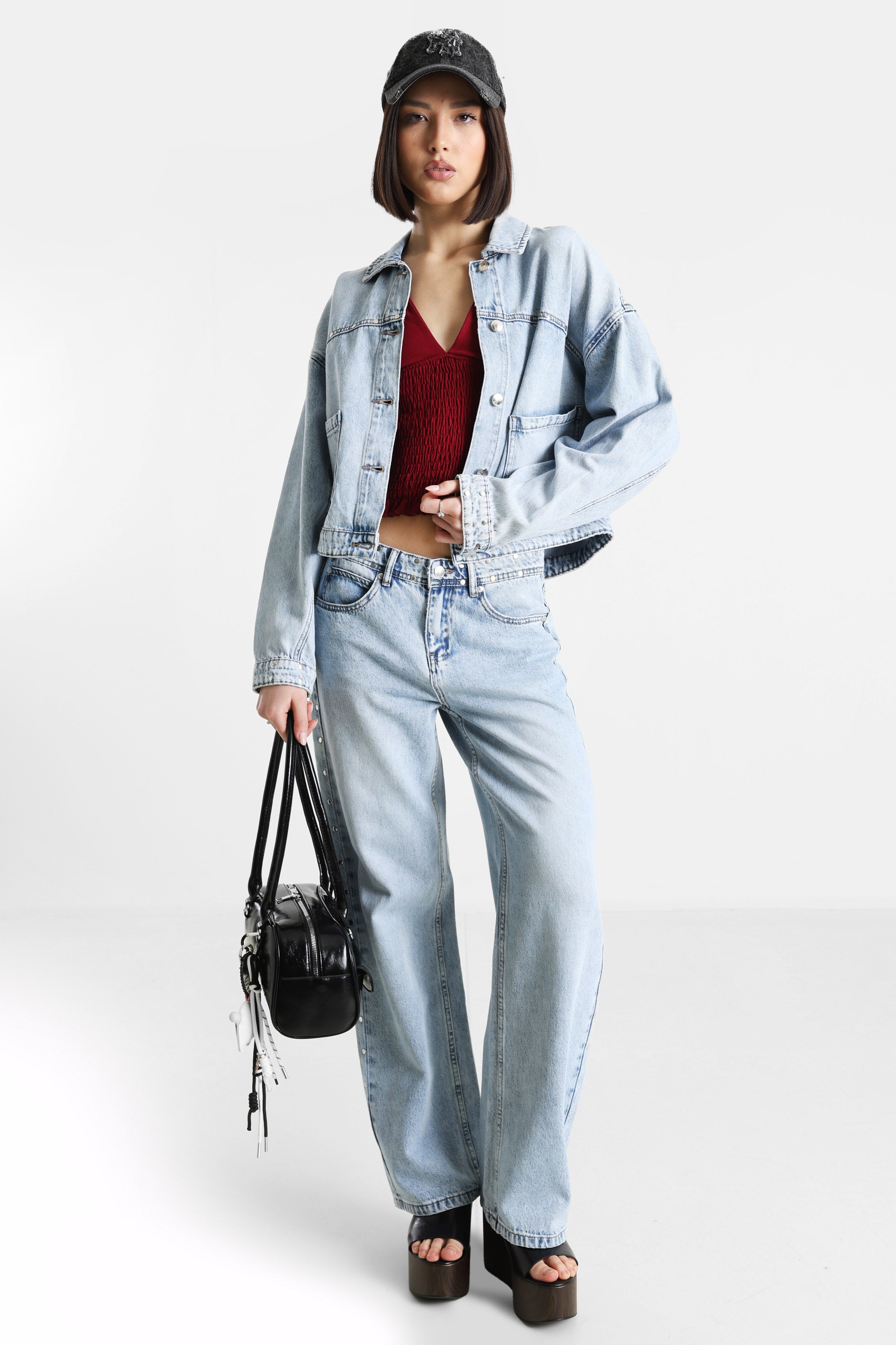 Jeansjacke - Hellblau