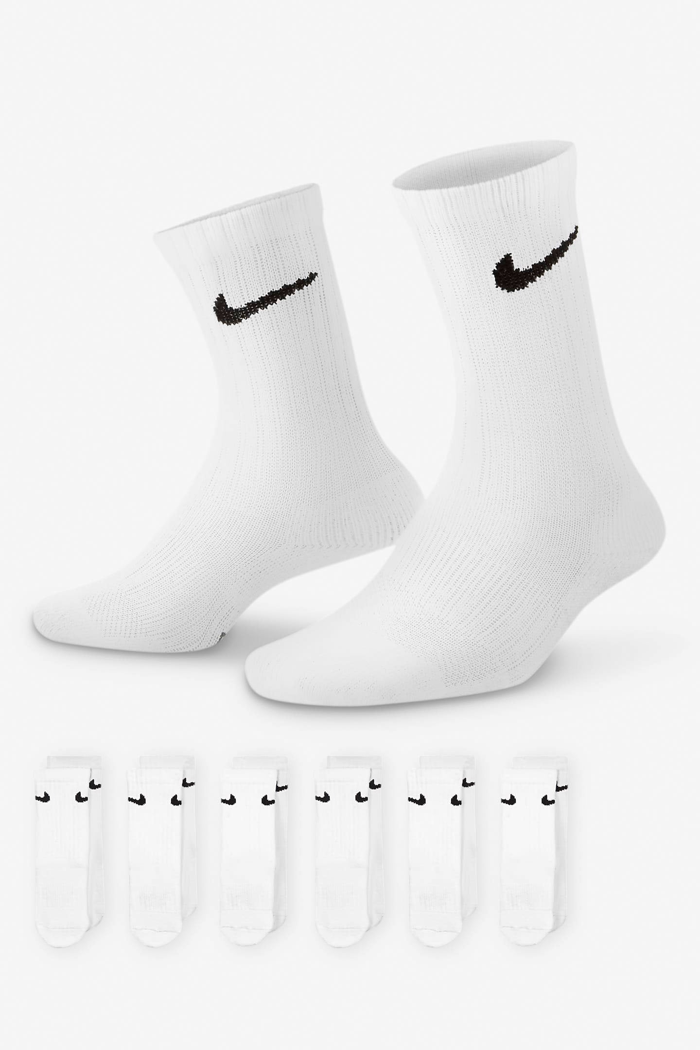 Performance Basics lot de 6 paires de chaussettes junior - White
