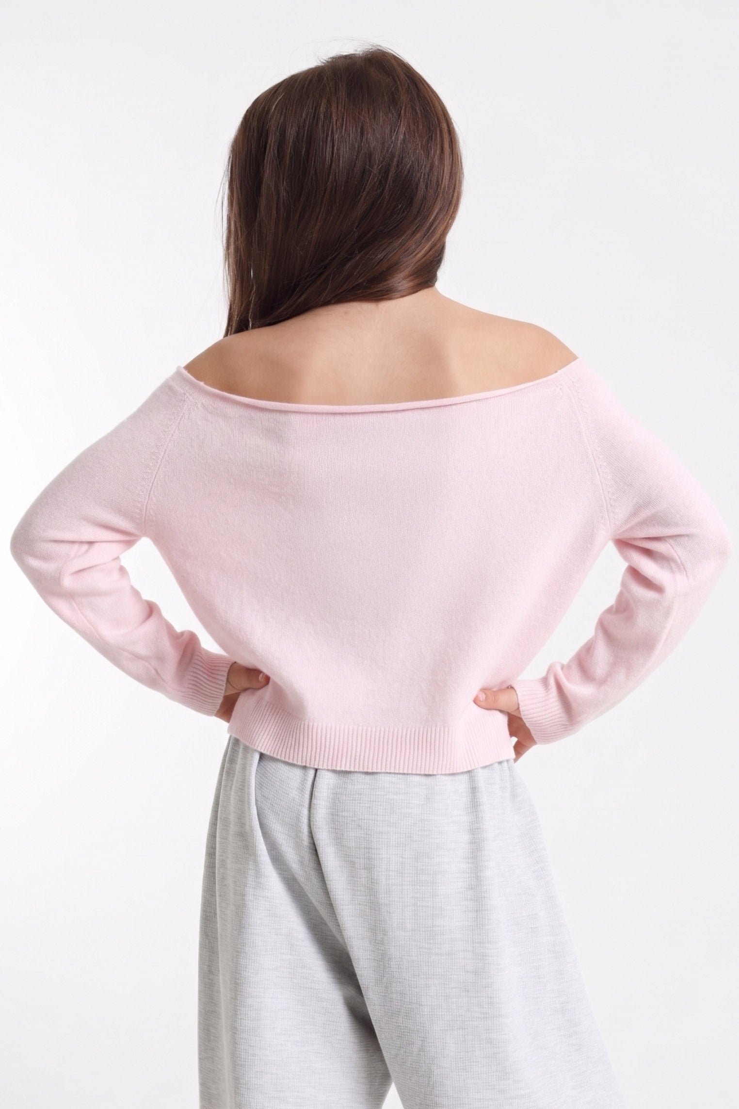 Off Shoulder Strickpullover