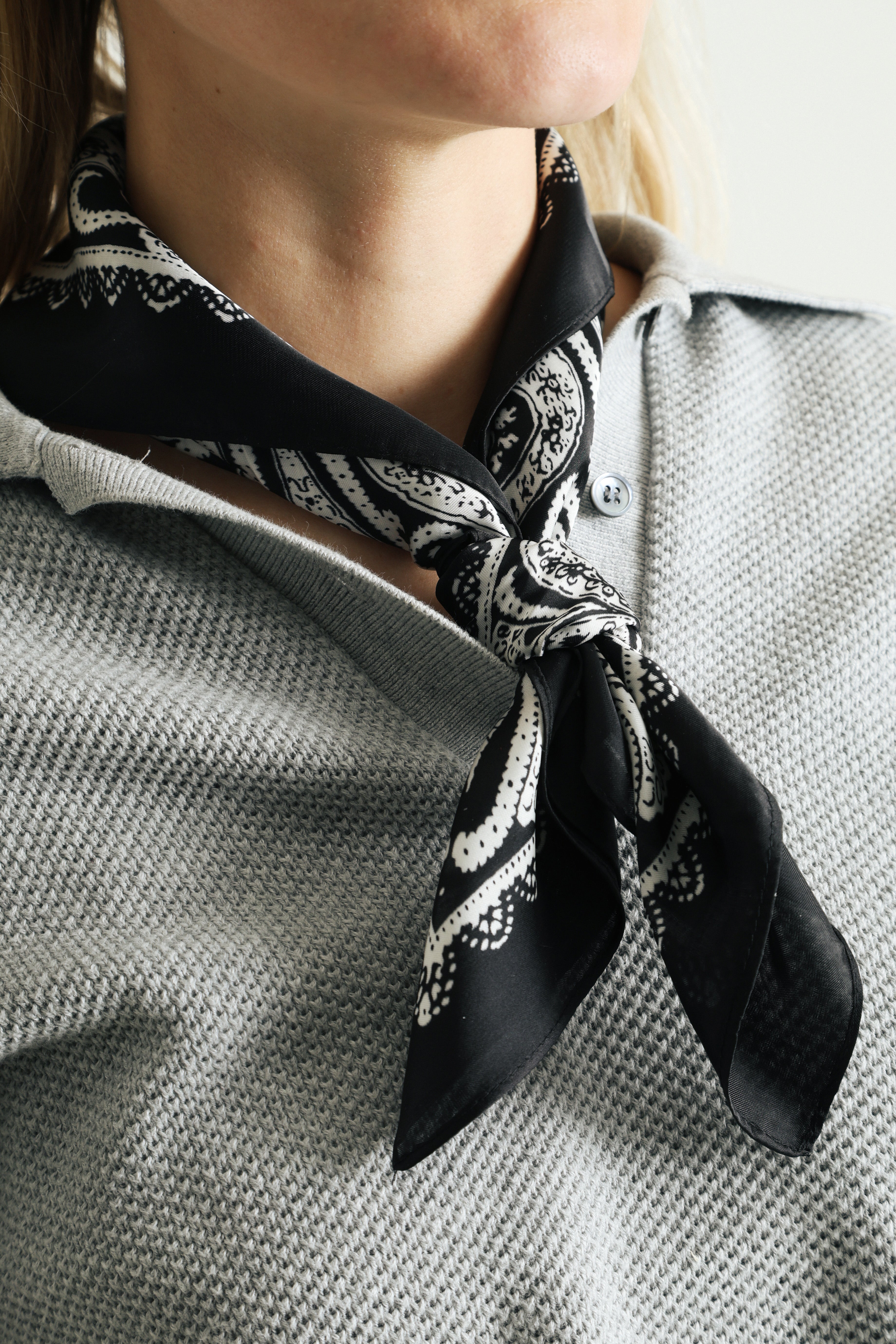 Foulard / écharpe - Black + White