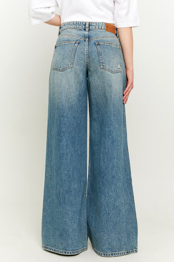 Wide Leg Jeans - Blue Denim