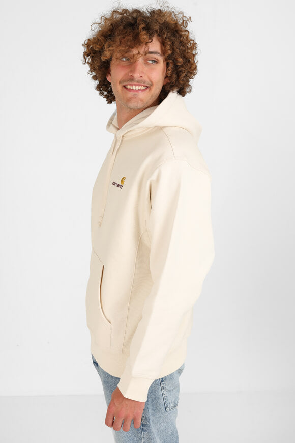 American Script Oversize Kapuzensweatshirt - Natural