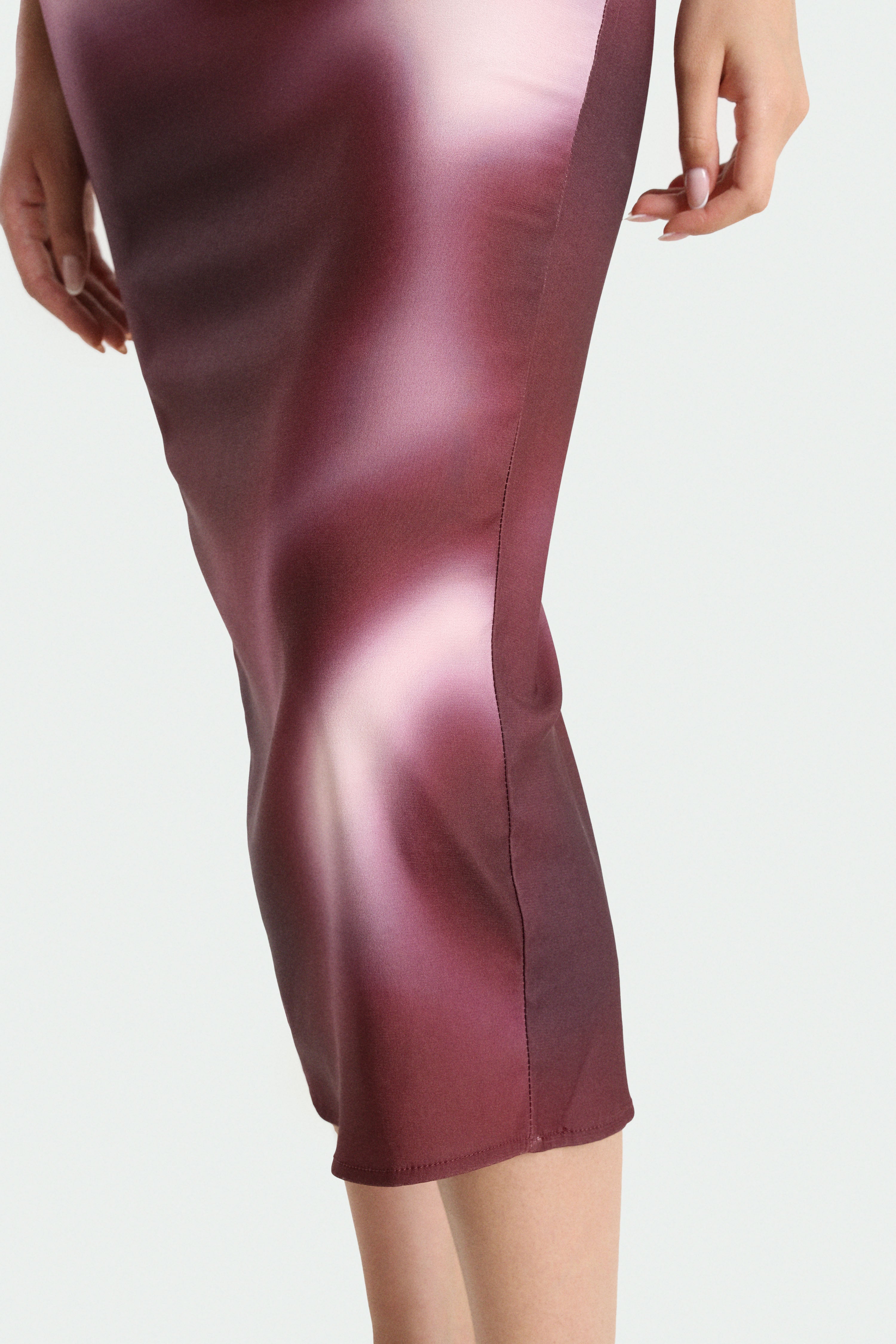 Midi bandeau dress - Bordeaux