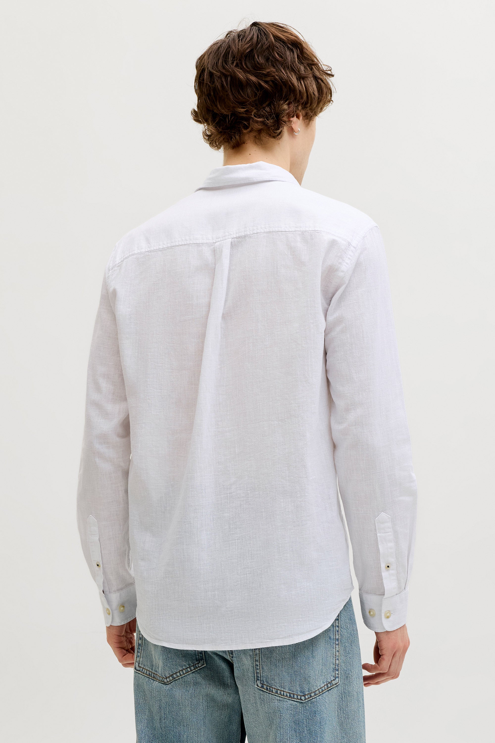 JJESUMMER Leinenhemd - White