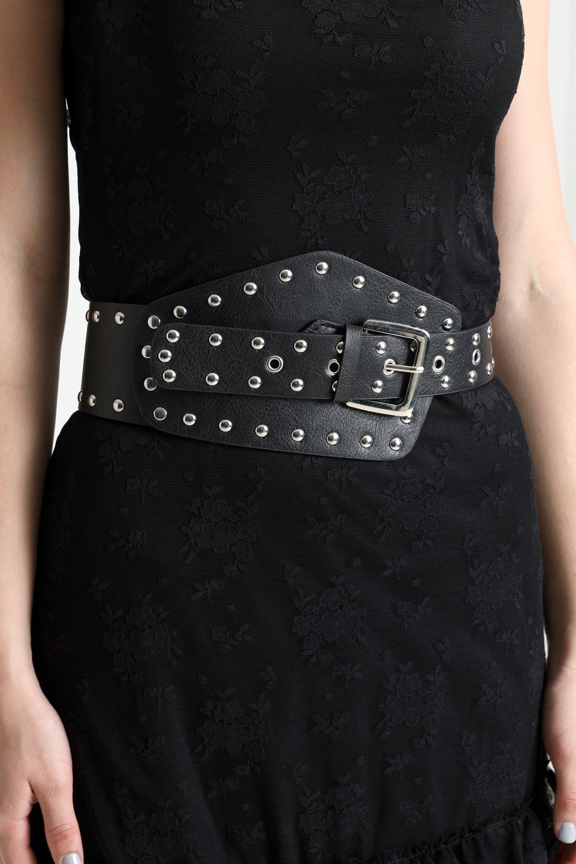 Taillengürtel - Black + Silver