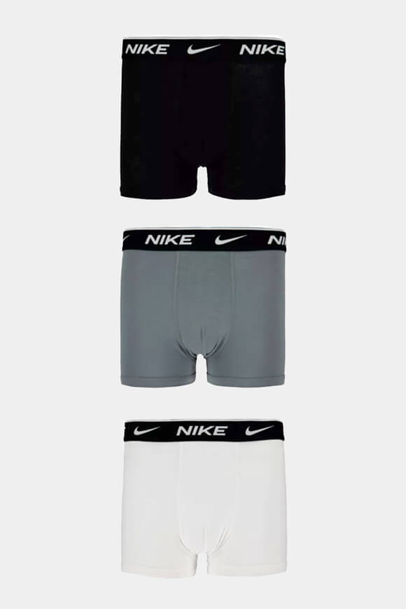 Dreierpack Boxershorts - White + Grey + Black