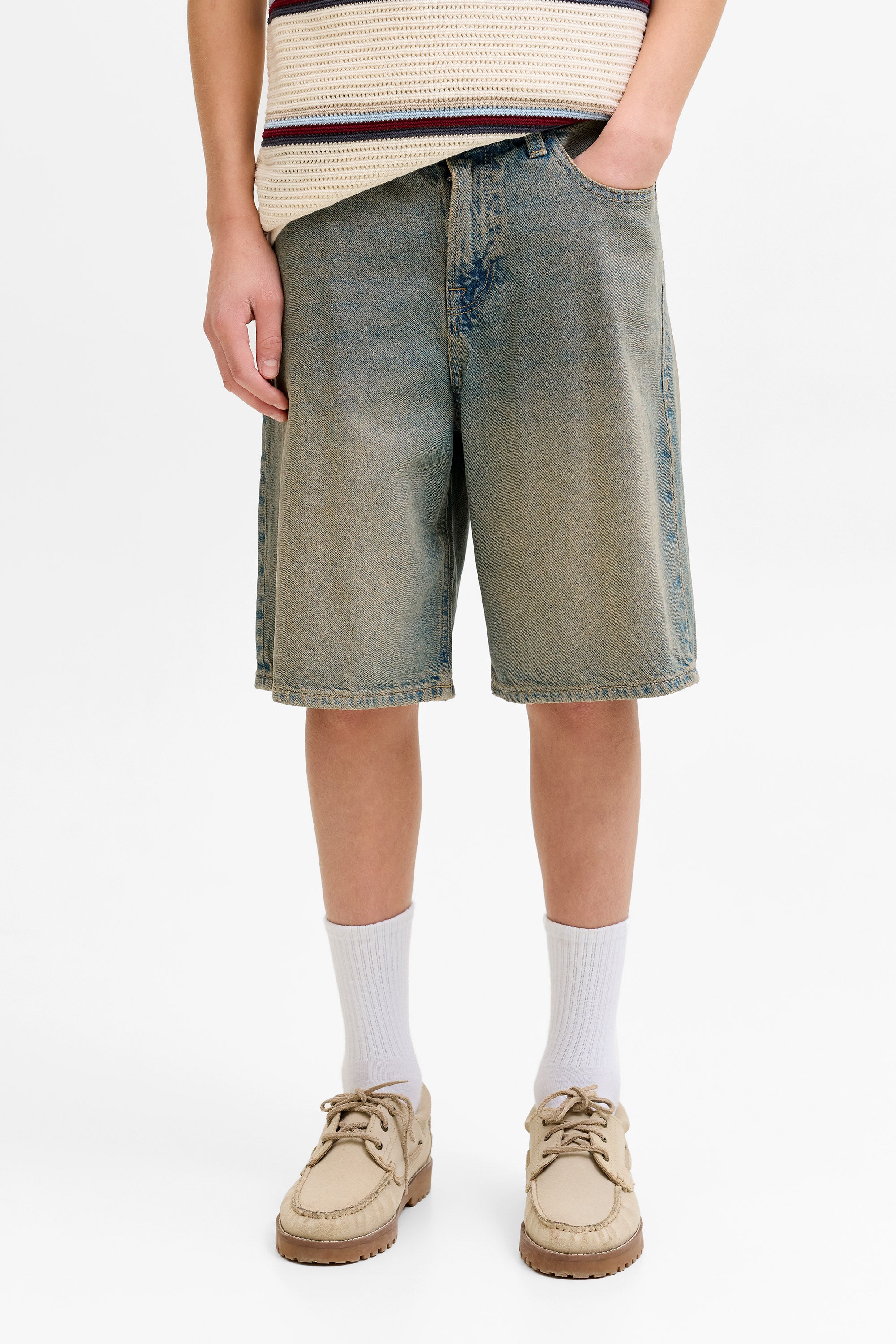 JJIALEX Jeans Bermudashorts - Blue Denim