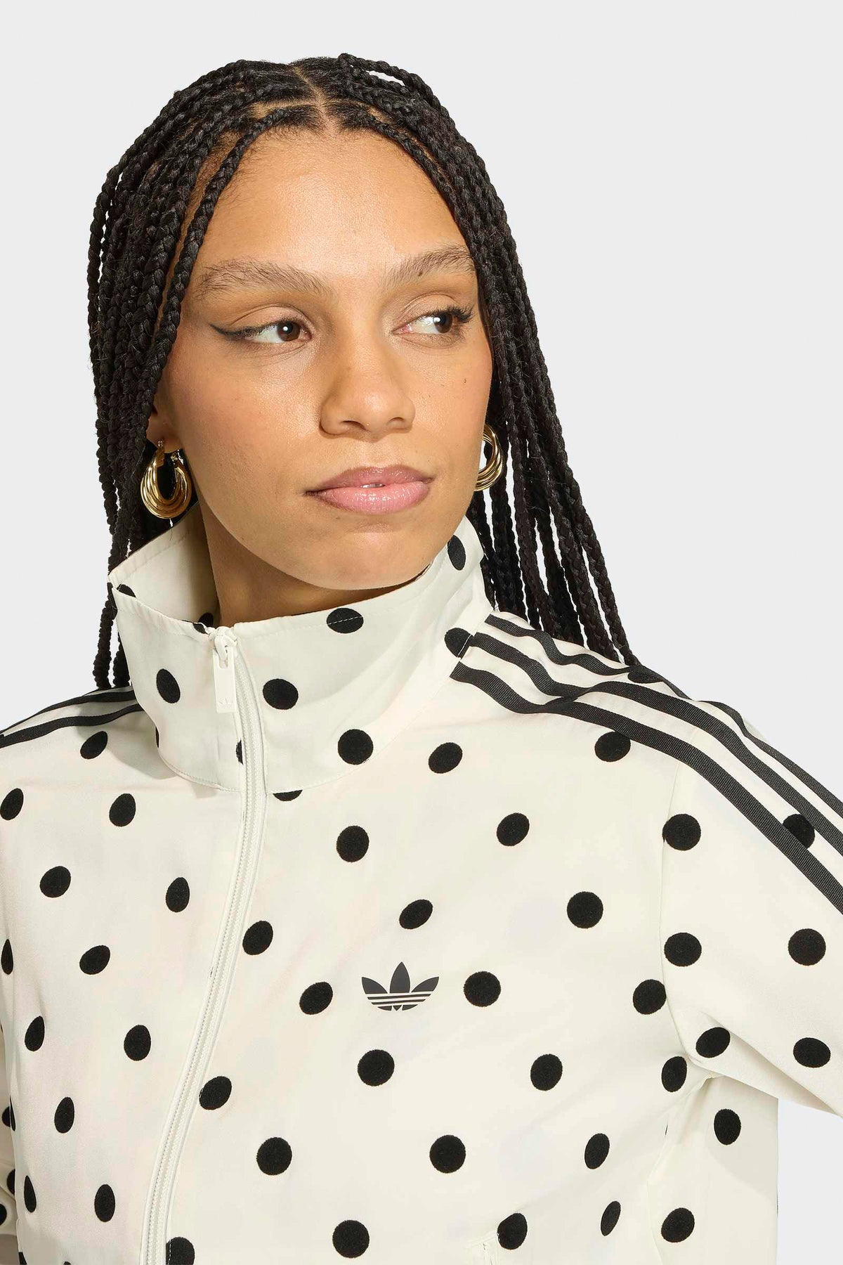 Veste de survêtement satinée - Off White