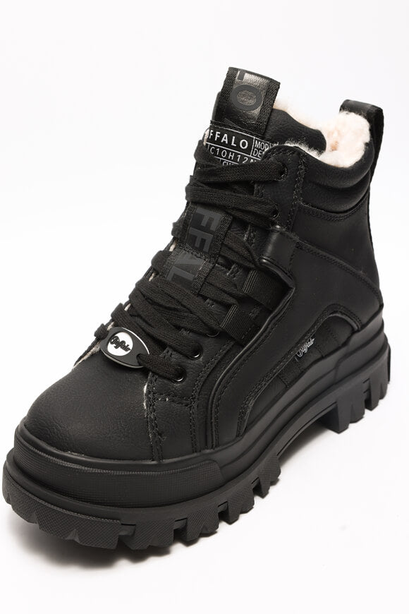 Aspha NC gefütterte Plateau Stiefelette - Black