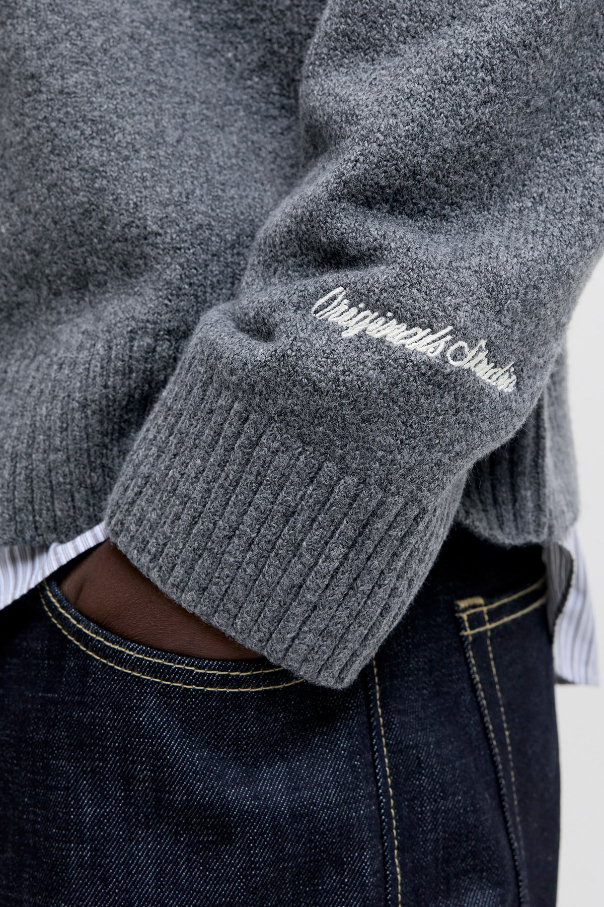 JORNORREBRO pull en tricot - Grey Melange