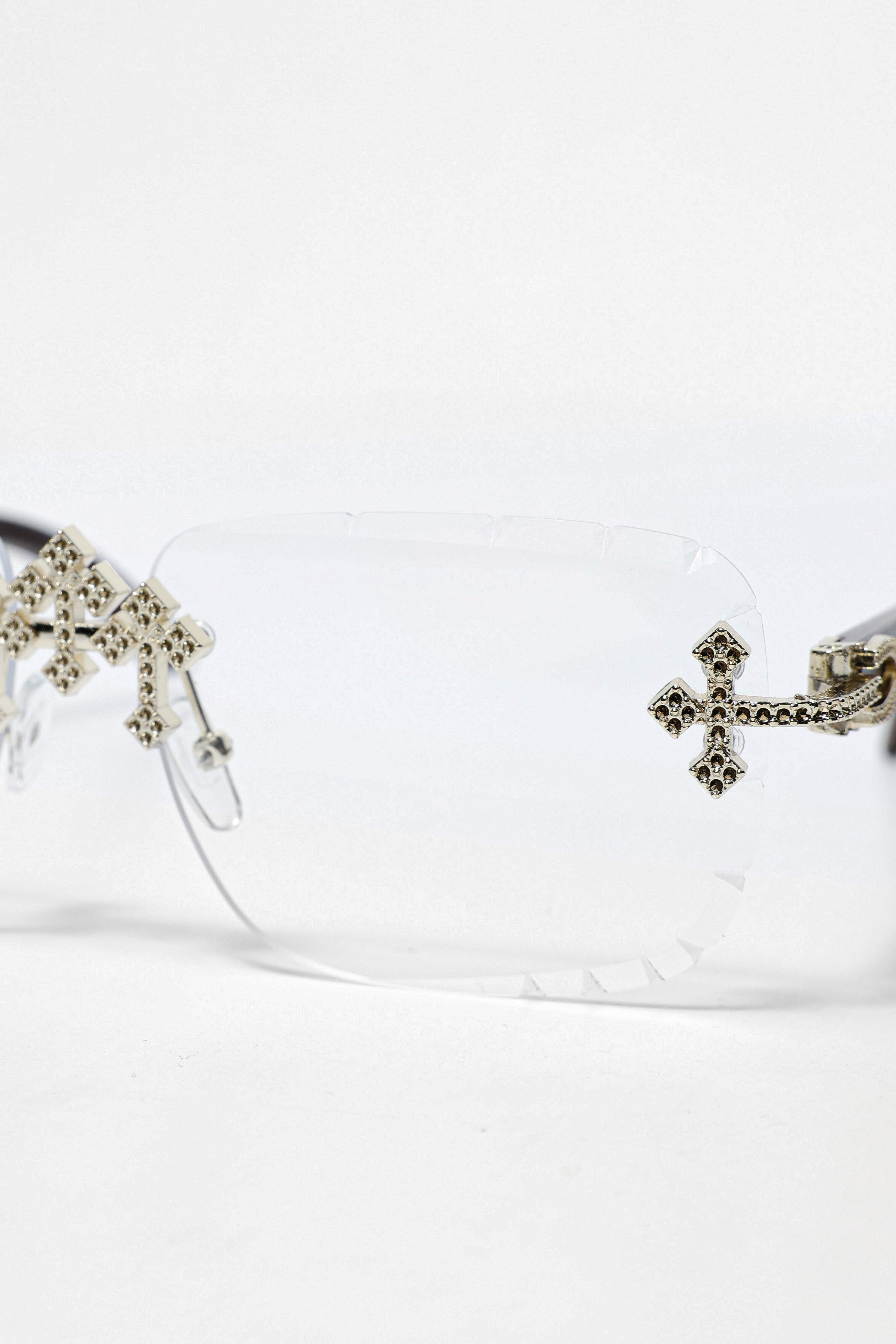 Brille - Clear + Gold + Brown