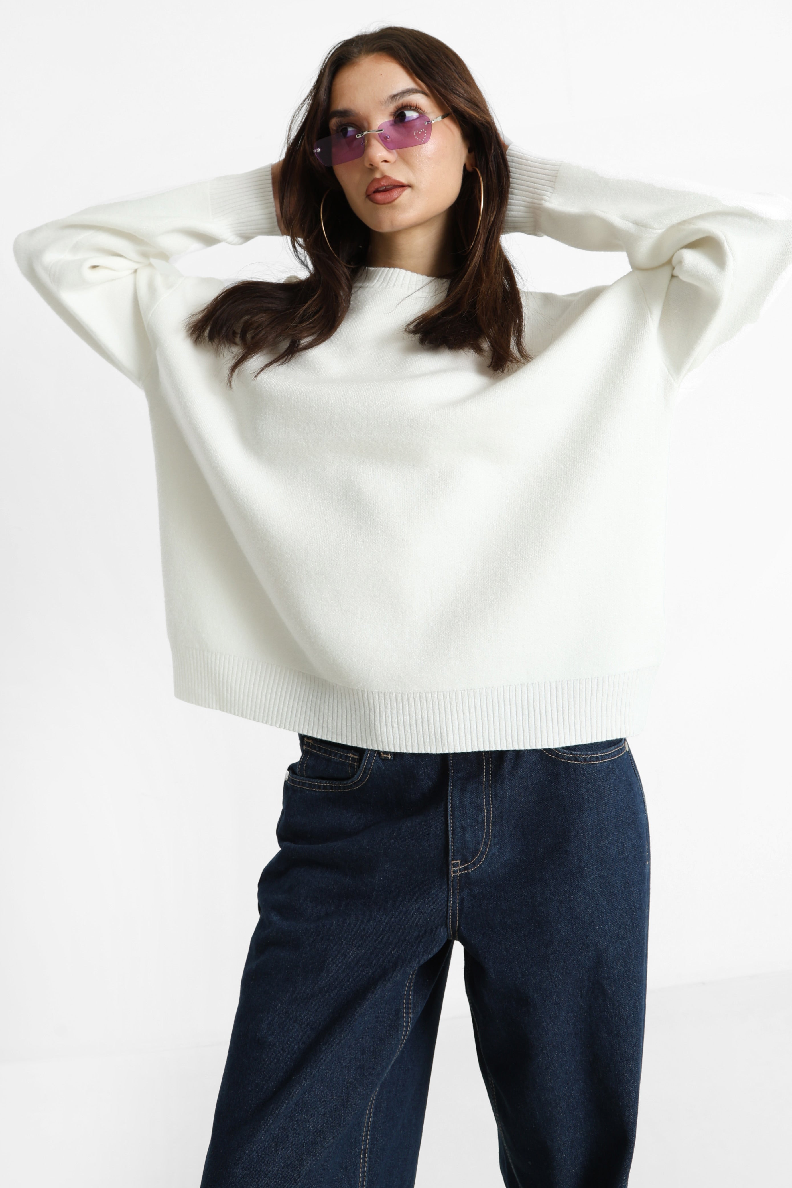 Knitted sweater - Offwhite
